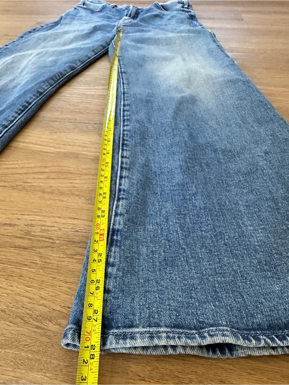 MOTHER 💙 Hustler Roller High-Rise Wide Leg Jeans size 30 - Picture 9 of 11